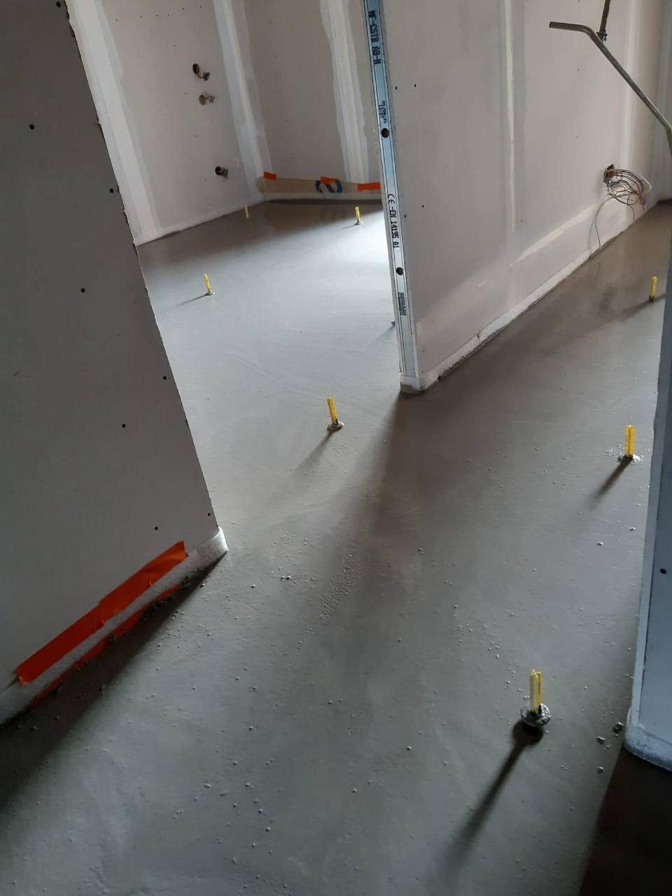 Chantier chape liquide