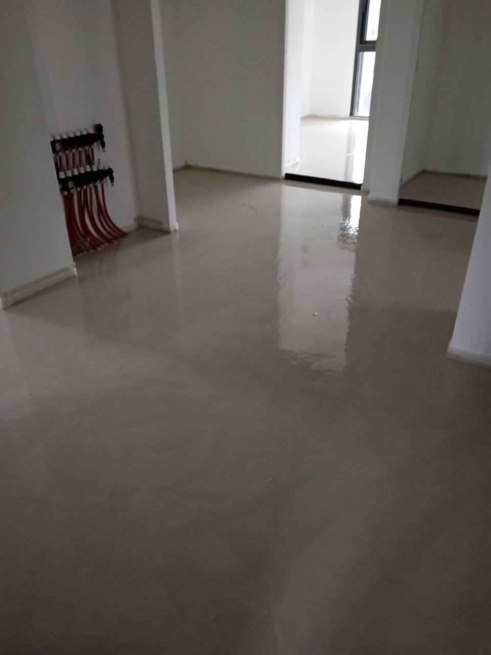 Chantier chape liquide